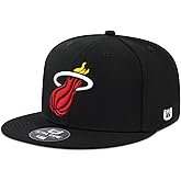 Ultra Game Men NBA Official Twill Snap Back Ultimate Black Baseball Cap Hat
