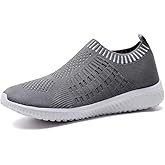 konhill Women's Lightweight Walking Shoes Breathable Slip On Tennis Sneakers Casual Mesh Workout Athletic