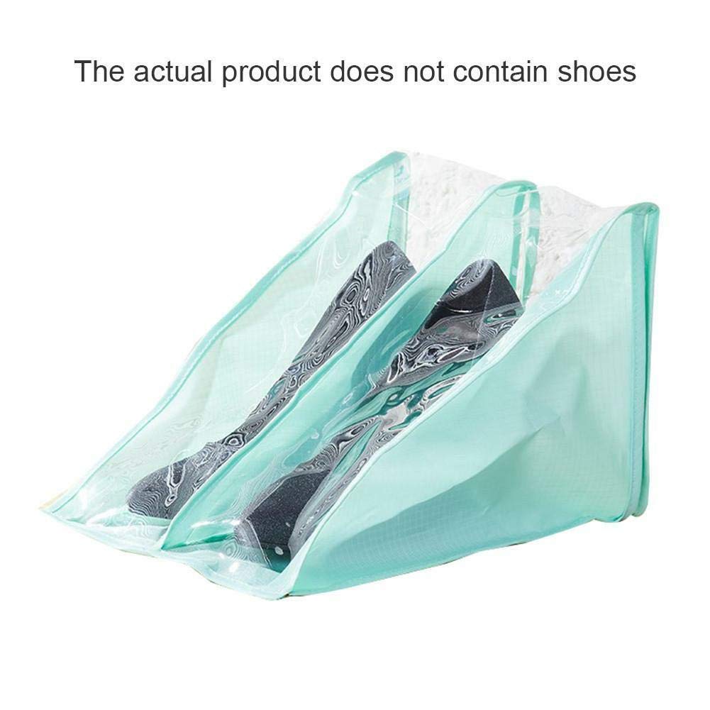 MOPOLIS Highheeled Boot Shoes Storage Zip Up Bag Protector Organizer Dustproof Container | Color - Light Green