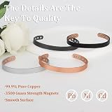 MagEnergy Copper Bracelet 99.9% Pure Copper Magnetic Bangle 8 Magnets 6.8 in view 2