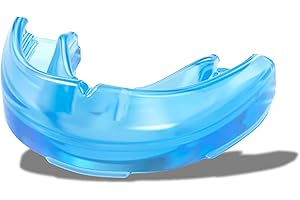 Shock Doctor Mouth Guard for Braces, Upper Teeth Protection, Instant Fit, Adult & Youth Sizes,Blue