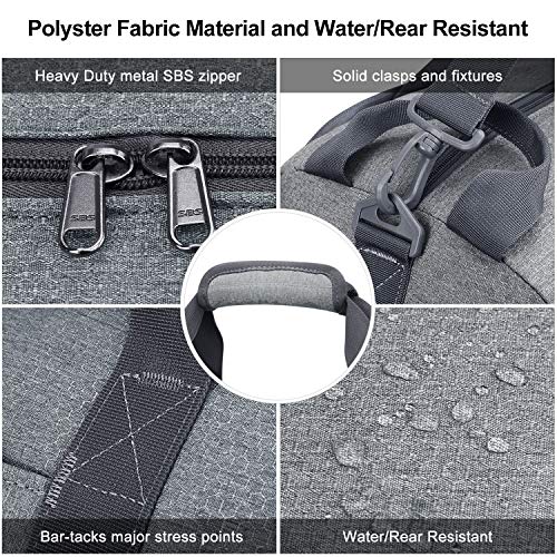 Travel Duffel Bag, 55L Foldable Duffle Bag with Shoes Compartment