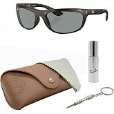 Ray-Ban RB4089 BALORAMA Rectangle Sunglasses with Official Eyewear Kit