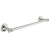 khtumeware 1 Pack Vibrant Polished Nickel Towel Bar 18 Inch Towel Rack for Bathroom Wall Mounted Thicken Steel Towel Rod Mode