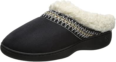 Amazon.com | isotoner Women's Microsuede Sherpasoft Hoodback Slipper | Flats