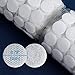 Hook and Loop Dots 500pcs(250 Pairs) White Sticky Back Coins 20mm, Nylon Self Adhesive Dots Perfect for School Classroom, Office and Home