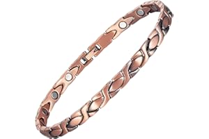 EnerMagiX Copper Ankle Bracelet Women, Pure Copper Magnetic Anklet, Fashion Jewelry Present (One -Piece)