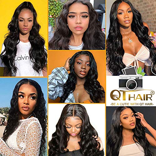 QTHAIR-12A-Body-Wave-Brazilian-Virgin-Human-Hair-with-4x4-Lace-Closure-16-inch-Natural-Black-Brazilian-Body-Wave-Human-Hair-Swiss-Lace-Closure-No-Bleached-Knots