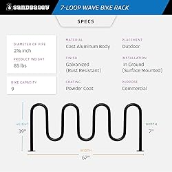 Sandbaggy Commercial Bike Racks - Galvanized Steel