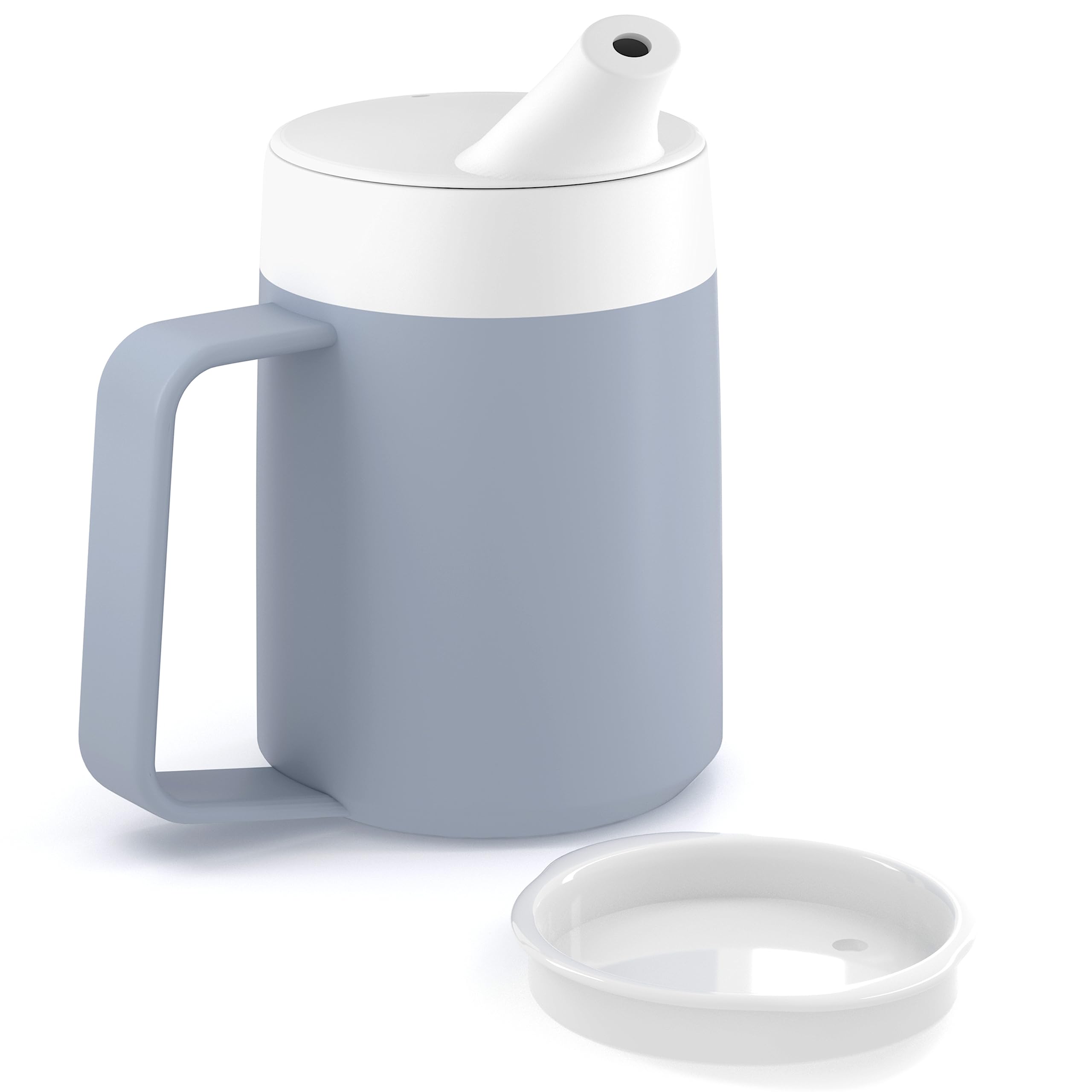 JFA Supplies 1 Handle 165ml Grey Adult Drinking Mug/Drinking Cup/Sippy Cup/Non Spill Cup