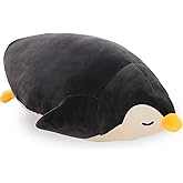 DENTRUN Penguin Stuffed Animals Bulk, Cute Penguin Plush Doll Play Toys for Kids Girls Boys Adults Birthday Xmas Halloween Present Adorable Soft Plushies, 12.20/18.11/22.44/25.98 Inchs, Blue, Black