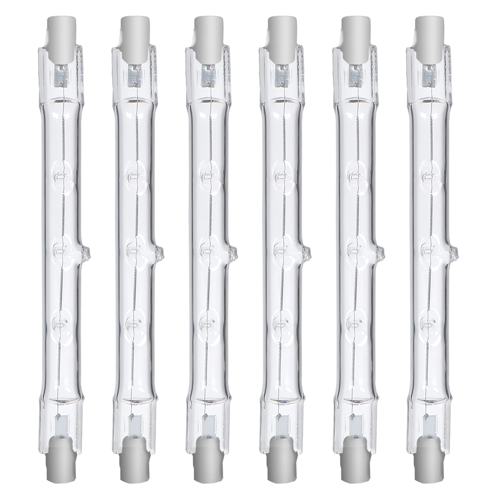 Comyan R7S Halogen Linear Floodlight Bulb 230W 4650lm J118 Security Light Bulb 118mm Length 2700K Warm White Dimable - 6Pack
