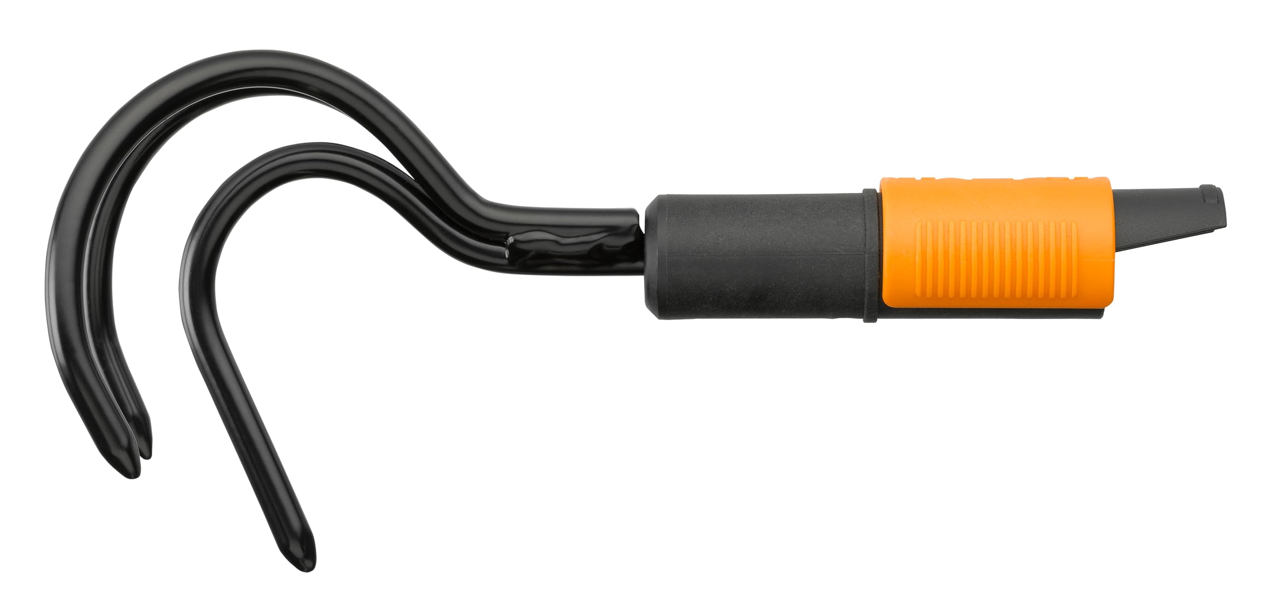 Fiskars QuikFit Grubber, Tool Head, Length: 33 cm, Width: 9 cm, Carbon steel Tines, Black/Orange, 1000685