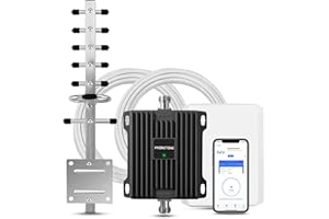 PHONETONE Band 66 Cell Phone Booster for Home, Home Cell Signal Booster Supports Verizon, ATT, T-Mobile and Other US Carriers on Band 4 and Band 66, Coverage up to 4500 sq.ft