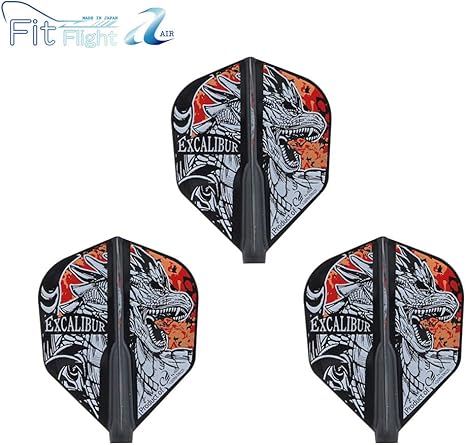 Amazon Cosmo Darts コスモダーツ Fit Flight Air フィットフライト エアー David Cameron Ver 2 シェイプ Dブラック デイビッド キャメロン選手モデル ダーツ フライト フライト プロテクター 通販