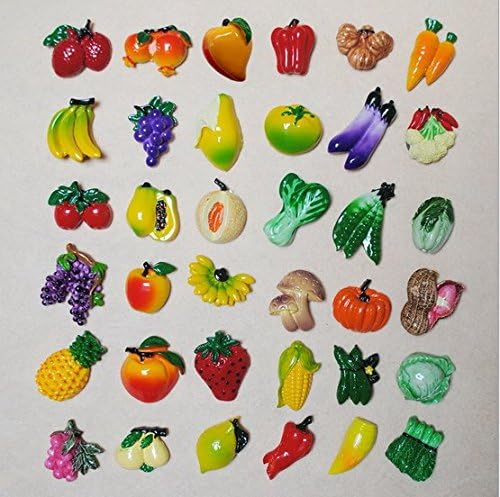 Amazon Com Urtop 36 Pcs Resin Fridge Magnets Mini Lovely Fruits