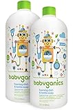 Babyganics Foaming Dish and Bottle Soap Refill, Fragrance Free, 32oz Bottle (Pack of 2)