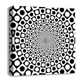 Canvas Wall Art - Abstract Visual Illusion - Giclee Painting Wall Art for Bedroom Living Room Home Decoration - 12x12 inches