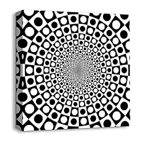 Abstract Visual Illusion Painting for Bedroom Living Room
