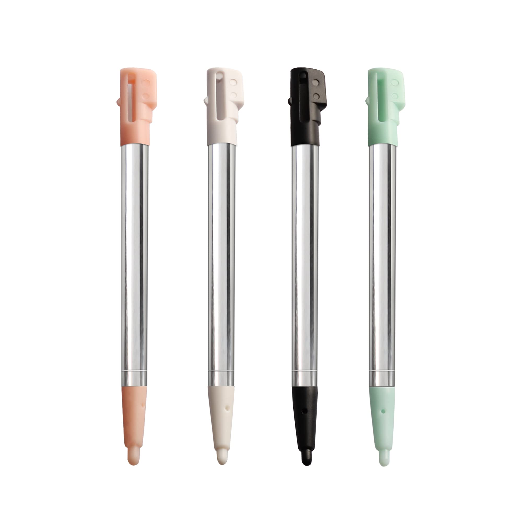 DSi Stylus Pen, Metal Retractable Replacement Stylus Compatible with Nintendo DSi, 4in1 Combo Touch Styli Pen Set Multi Color for NDSi