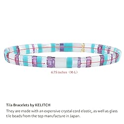 KELITCH Classic Stretch Bracelets Summer Tila