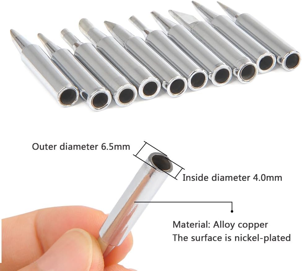 10 Stuck 900m T Lotkolbenspitzen Fur Hakko Tenma Atten Schnell Aoyue Yihua Maplin Abf Lotstation Lotpistole Bleifreie Lotkolbenspitze Mit 1 Stuck Schweisshulse Amazon De Baumarkt