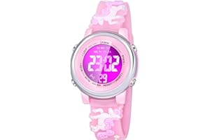 Viposoon Girls Watches Age 3-10 with Waterproof Alarm - Best Gifts for Girls