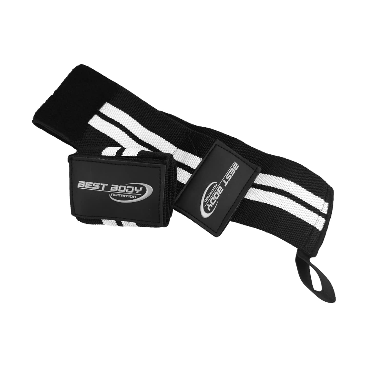 Best Body Nutrition Men's Elastic Wrist Bandages - Black, 19.7 Inch