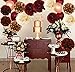 Graduation Decorations Maroon Gold 2025/Burgundy Maroon Graduation Party Decorations/Fall Bridal Shower Decorations/Burgundy Gold Balloons/Birthday Party Decor for Women Fall