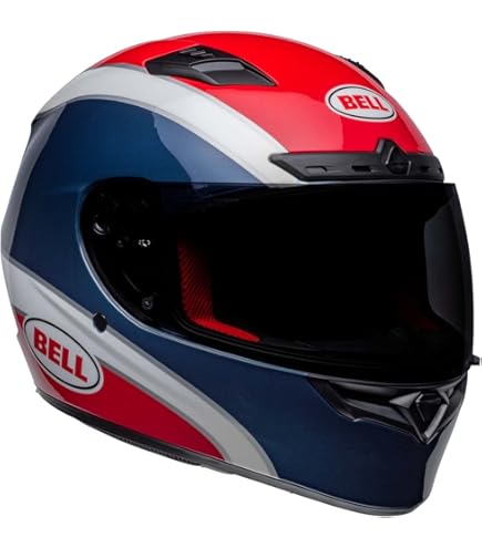 Amazon.com: Bell Qualifier DLX Full-Face Helmet Isle of Man 17.0 Gloss  Black/Red Extra Small : Automotive