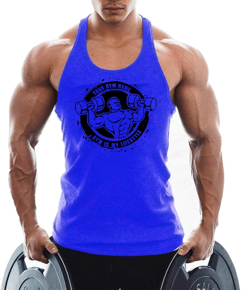 TX Apparel Herren Gym Tank Tops Muscle Cut Stringer Bodybuilding