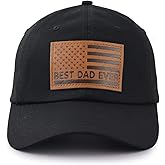 The Dogfather Hat for Men, Leather Best Dad Ever and Best Dog Dad Ever Baseball Cap