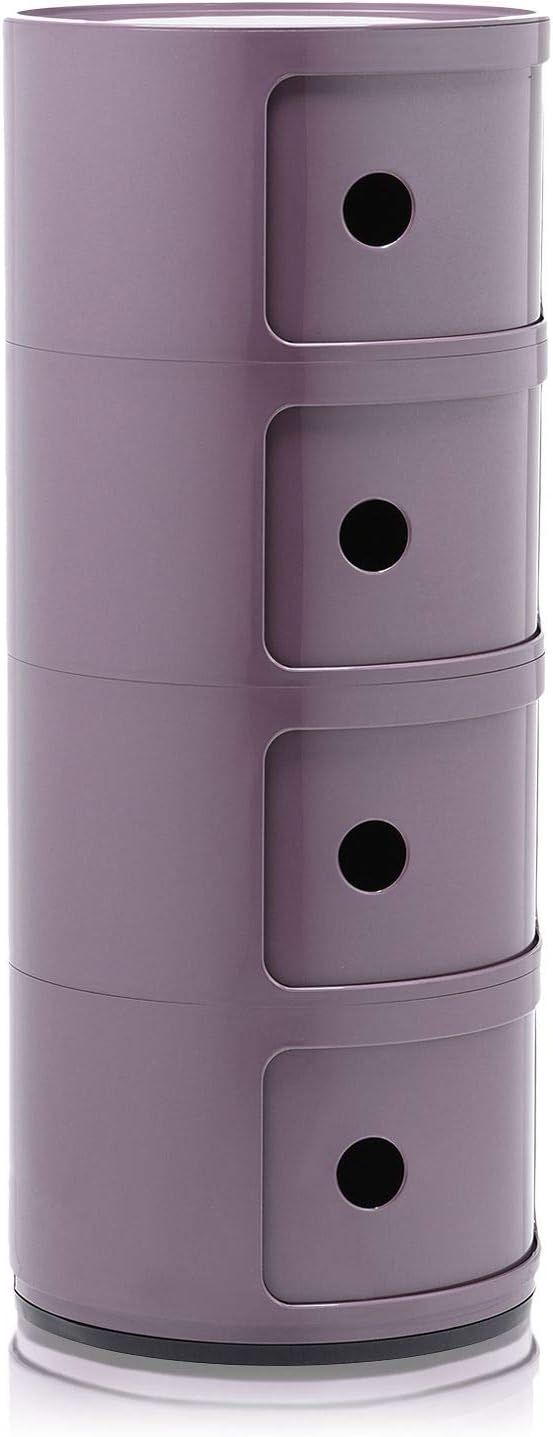 Kartell Componibili Furniture, Purple, 32x32x77 cm - Image 4