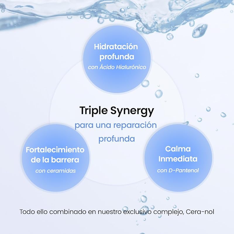 Hydro Cera-nol Real Deep Mask, Mascarilla Facial de Hidrogel Nocturna, Hidratante y Calmante, Reduce el Enrojecimiento y Refuerza la Barrera, K-Beauty | 4 Unidades