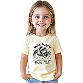 Toddler Cowgirl Shirt for Girls Western Shirts Cow Girl Clothes Horse Graphic Tee Short Sleeve Cotton Summer Outfit 2-8 Years