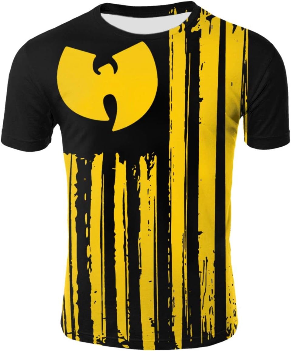 Wu Tang Clan Men's T Shirts 3D Printed Jersey Top Tees