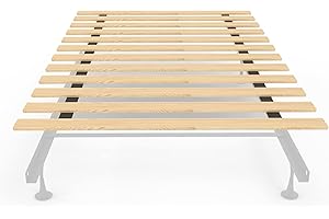 Greaton, 0.68-Inch Wooden Bunkie Board/Bed, Enhance Support, Queen, Beige, Horizontal Slat