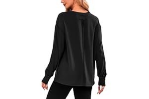 LEPUNUO Womens Long Sleeve Shirts Crewneck Loose Casual Tops Fall Fashion 2024 Teen Girls Trendy T Shirt Tunic Blouses