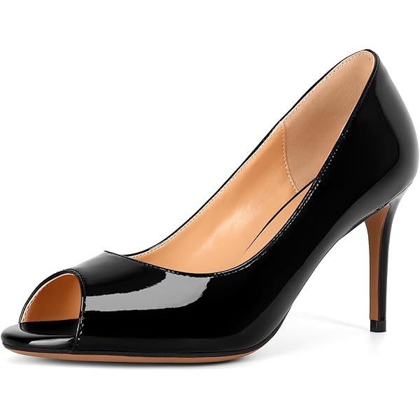 Amazon.com | FOWT Women Slip on Pointed Toe Pumps Wave Edge