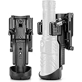 Galvanox K8-Series Tactical Flashlight Holster, Heavy-Duty Belt Clip with 360 Rotation, Easy-Lock Detachable Holder, Ultra Durable Nylon Polymer for Police, Security and Hunting [Fits 2" Duty Belts]