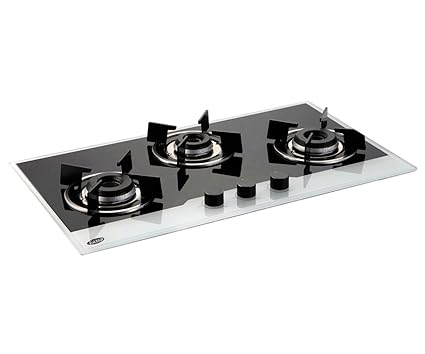 Buy Glen 3 Burner Built In Glass Hob 1073 In Bw Online At Low