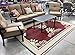 BalajeesUSA Outdoor Patio Rugs Clearance 6'x9' (183 cm x 274 cm) Red, Black, Lt Yellow, white 20171