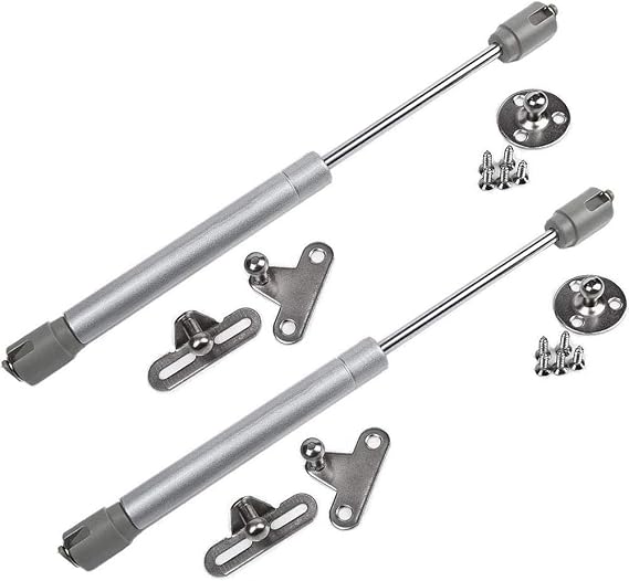 2 Vérins à Gaz Universels 320N – Course 187mm, Longueur 465mm | Pour Armoires, Coffres, Trappes - 14