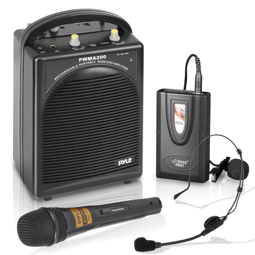 wireless mic speaker set