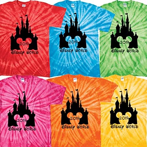 Disney World Matching t Shirt Family Vacation 2019 tie dye Clothing Castle