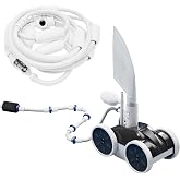 MAKHOON Upgrade Pool Pressure Side Sweeper &ndash; Professional Pool Cleaner for Efficient Swimming Pool Cleaning, Stable 4-Wheel Structure Design