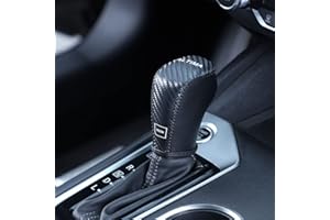 XITER for Genuine Leather Gear Shift Knob Cover Car Protect Accessories Case for Nissan Altima 2019 2020 2021 2022 2023 2024 2025 (Carbon Fiber)