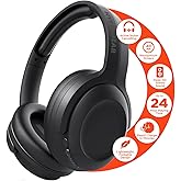 HyperGear Headphones Wireless - Black Active Noise Cancelling Headphones Over Ear Bluetooth HD Audio Deep Bass Dual Noise Canceling Mics ANC Gym Headphone Wireless Over Ear Sound Cancelling Foldable