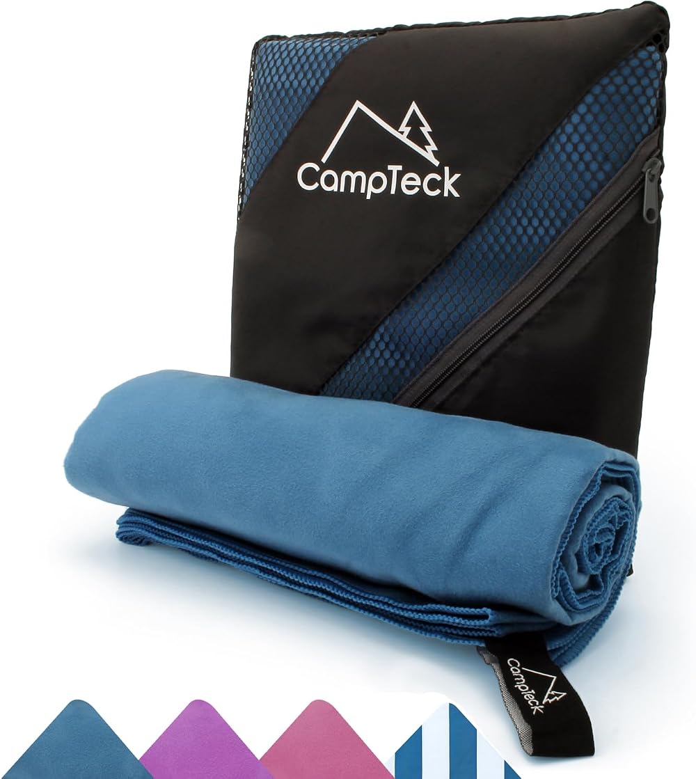 CampTeck U5535 Large 180x80cm Microfiber Towel Blue Quick Dry Gym Beach