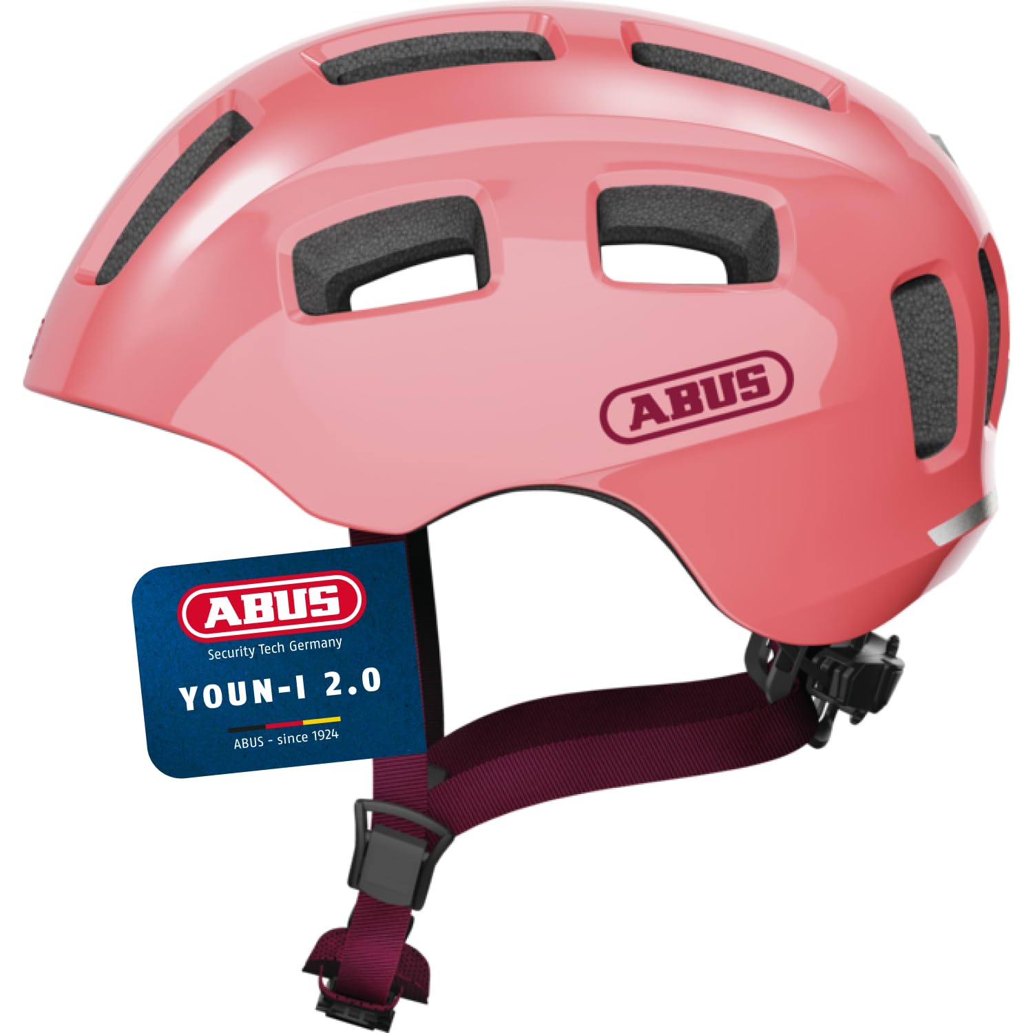ABUS Youn-I 2.0 bike helmet - with light for children, teenagers and young adults - for girls and boys